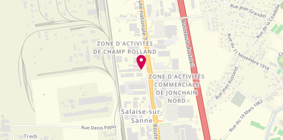 Plan de Garage des Cités, 128 Rue des Glières, 38150 Salaise-sur-Sanne