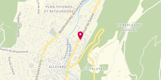 Plan de Idéal'Auto, 18 avenue de la Savoie, 38580 Allevard