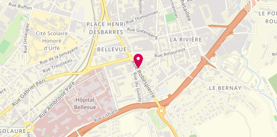 Plan de Topcars, 25 Rue Robespierre, 42100 Saint-Étienne