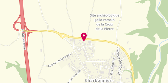 Plan de Top Carrosserie - V2C Auto, Zone Artisanale La
Rue Jean Monnet, 63340 Charbonnier-les-Mines