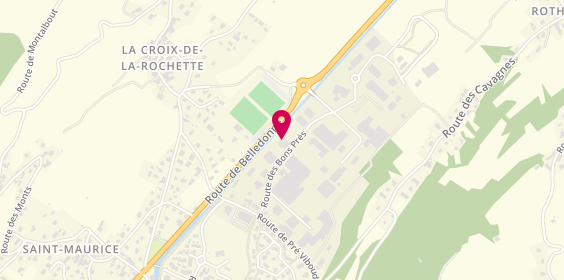 Plan de Carrosserie Bourgeon, Route des Bons Prés, 73110 La Croix-de-la-Rochette