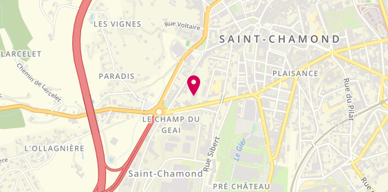 Plan de WB Motors, 14 Rue de Saint Etienne, 42400 Saint-Chamond