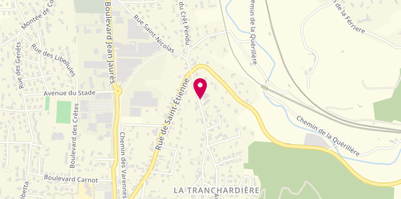 Plan de Carrosserie Gagnoud, 23 avenue de la Tranchardière, 42170 Saint-Just-Saint-Rambert