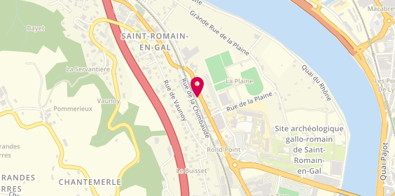 Plan de PG Carrosserie Auto, Route Nationale 86 Zone Portuaire Cnr, 69560 Saint-Romain-en-Gal