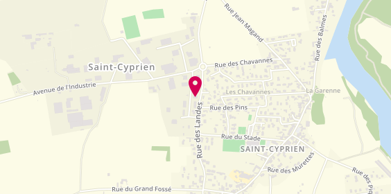 Plan de AD Garage Expert DES LANDES SAINT CYPRIEN, 7 All. De Charaboutier, 42160 Saint-Cyprien