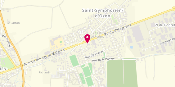 Plan de Autopro, 90 Route d'Heyrieux, 69360 Saint-Symphorien-d'Ozon