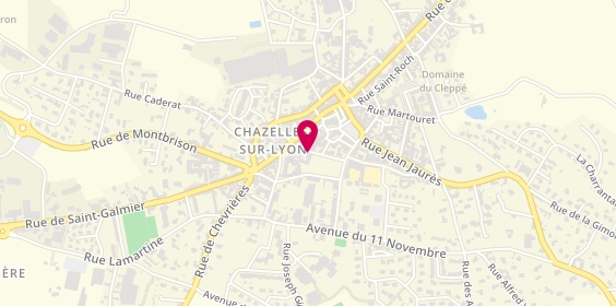 Plan de Garage Pupier, Rue Claude Brosse Zone Industrielle de Montalegre, 42140 Chazelles-sur-Lyon