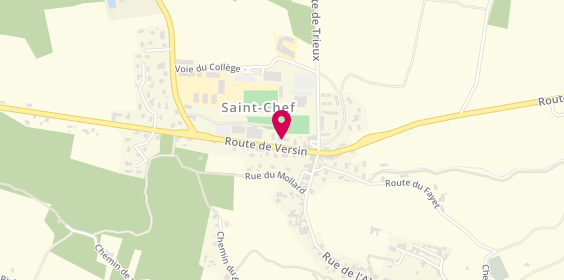 Plan de Garage des Balmes Nord Isere, 102 Route de Versin, 38890 Saint-Chef