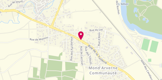 Plan de Axial, 41 Rue de la Tuilerie, 63730 Les Martres-de-Veyre