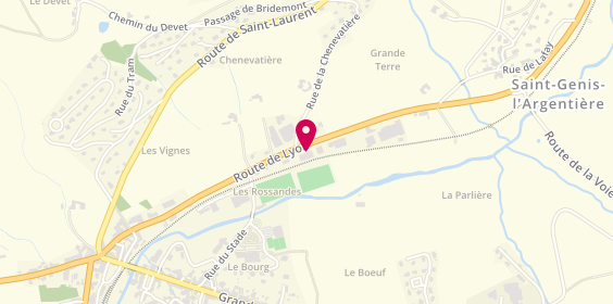 Plan de Garage des Rossandes, 774 Route de Lyon, 69610 Sainte-Foy-l'Argentière