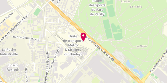Plan de La Carrosserie Lyonnaise, 388 avenue Charles de Gaulle, 69200 Vénissieux