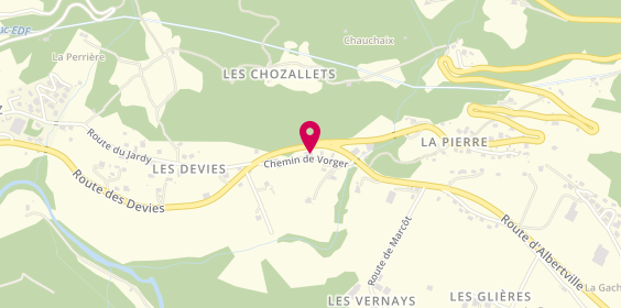 Plan de AD Garage Expert MUNIER, 1148 Route des Devies, 73270 Villard-sur-Doron