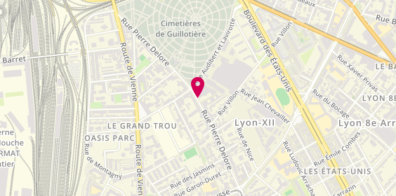 Plan de Brial Auto, 27 Rue Pierre Delore, 69008 Lyon