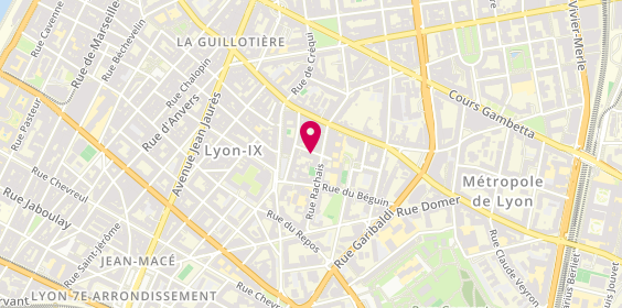 Plan de Carrosserie Saint-Louis, 6 Rue Clair Tisseur, 69007 Lyon