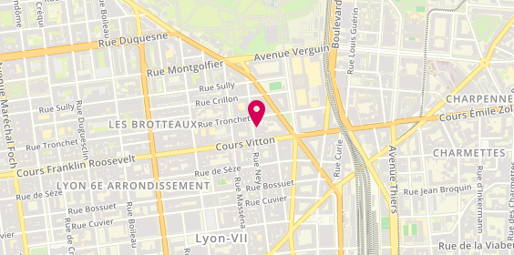 Plan de Automobile Vitton, 21 Rue Ney, 69006 Lyon