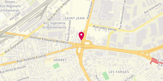 Plan de Mon Garage / Mon Carrossier, 3 Boulevard Saint Jean, 63100 Clermont-Ferrand