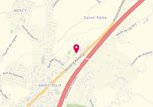 Plan de Saint Fé Carrosserie, 441 Route d'Annecy, 74540 Saint-Félix