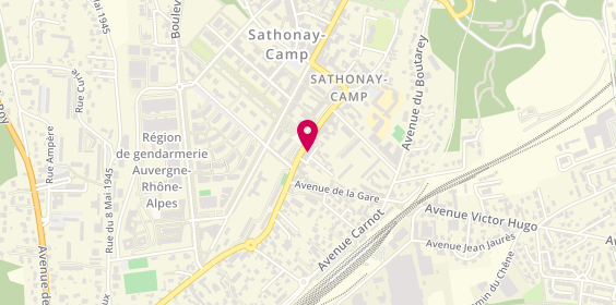Plan de Garage Castellane, 33 Boulevard Castellane, 69580 Sathonay-Camp