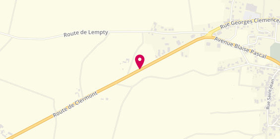 Plan de Top Carrosserie, Route de Clermont, 63190 Lezoux