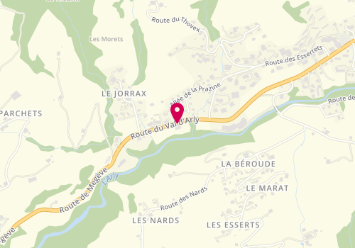 Plan de Carrosserie des 2 Savoie, Lieu Dit le Jorrax 1381 Route Val d'Arly, 74120 Praz-sur-Arly