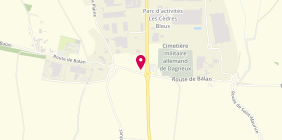 Plan de Garage des 4 Chemins, 588 Route de Balan, 01120 Dagneux