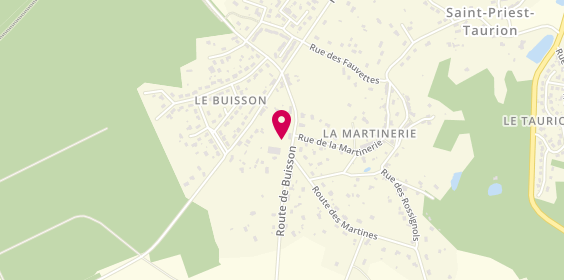 Plan de Garage Xavier Valade, 33 Route du Buisson, 87480 Saint-Priest-Taurion