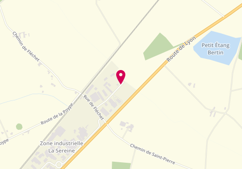 Plan de Chrono Car, Zone Industrielle la Sure 214 Rue Artisanat, 01390 Saint-André-de-Corcy