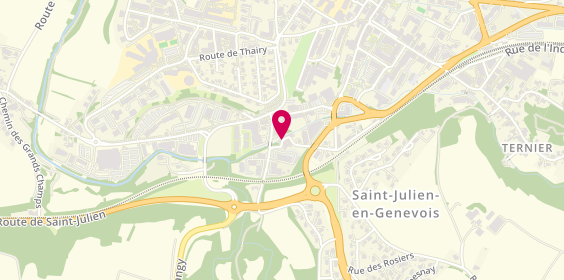 Plan de Carrosserie du Genevois, Rue des Vieux Moulins, 74160 Saint-Julien-en-Genevois