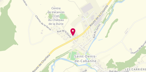 Plan de Mathieu Bois Restauration Automobile, 32 Rue de la Durie, 42750 Saint-Denis-de-Cabanne