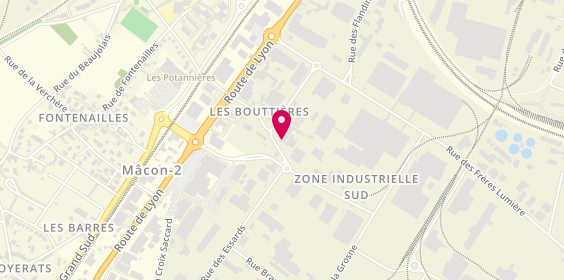 Plan de Macon Automobiles, Zone Industrielle Sud
404 Rue Lavoisier, 71000 Mâcon