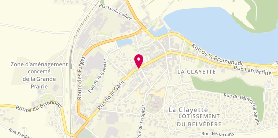 Plan de Garage du Midi, 6 Rue de Gothard Route de Roanne, 71800 La Clayette