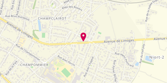 Plan de Planete Auto, 321 avenue de Limoges, 79000 Niort