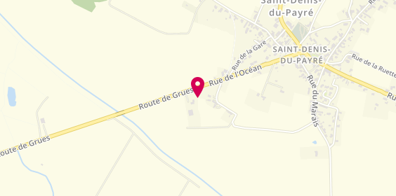 Plan de Origin'carrosserie, Route Grues, 85580 Saint-Denis-du-Payré