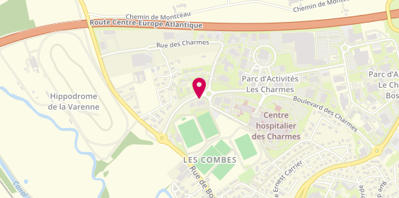 Plan de Carrosserie Jacob, 7 Rue des Charmes, 71600 Paray-le-Monial