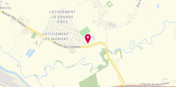 Plan de ISOCAR – CENTRE AUTO DES MURIERS, Zone Artisanale Les Mûriers, 71600 Saint-Léger-lès-Paray