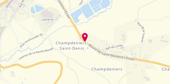 Plan de Garage Lorho, 4 Route de Saint-Maixent l'École, 79220 Champdeniers
