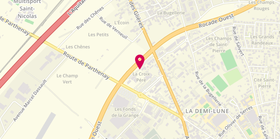 Plan de Garage Demi-Lune Aixam Poitiers, 55 avenue du plateau des Glières, 86000 Poitiers