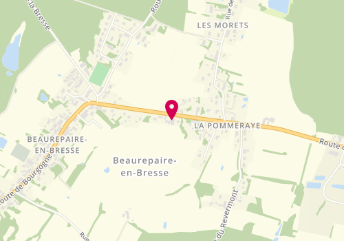 Plan de Garage Guyot, 380 Route de Franche Comté, 71580 Beaurepaire-en-Bresse