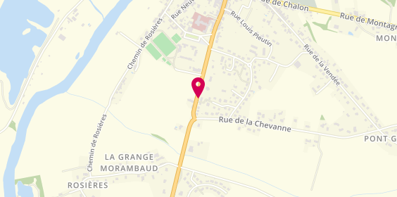 Plan de Garage Reveneau, Route de Gueugnon, 71320 Toulon-sur-Arroux