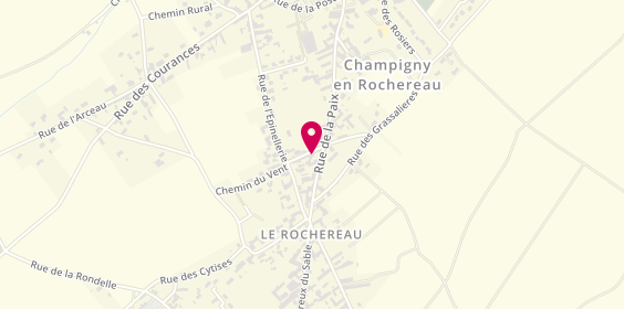 Plan de FRODEAU Patrick, 41 Rue de la Paix, 86170 Champigny-le-Sec