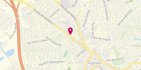 Plan de Top Carrosserie, 6 Route de Challans, 85190 Aizenay