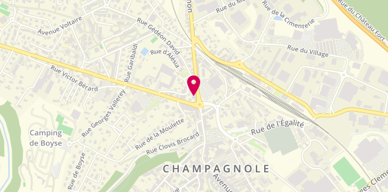 Plan de Agents Fiat, 10 Rue Baronne Delort, 39300 Champagnole