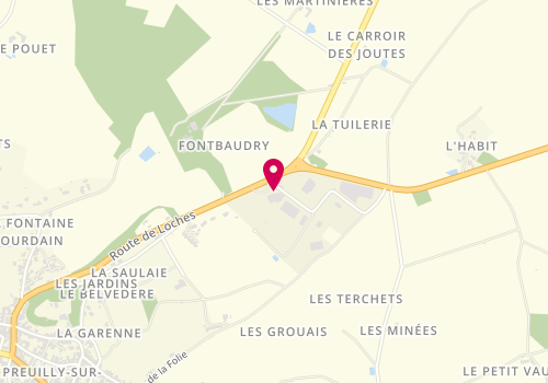 Plan de Renault, 16 Route de Loches, 37290 Preuilly-sur-Claise