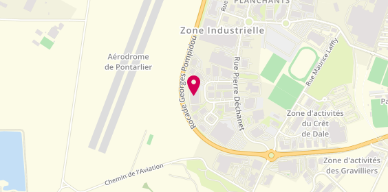 Plan de Chopard Groupe Automobile, 12 Rue Mervil, 25300 Pontarlier