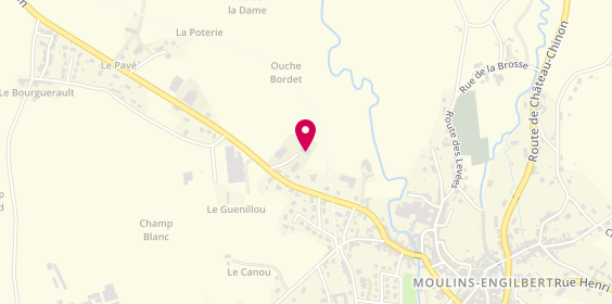 Plan de Agent Peugeot, Zone Artisanale Les Pontots
Route de Châtillon, 58290 Moulins-Engilbert