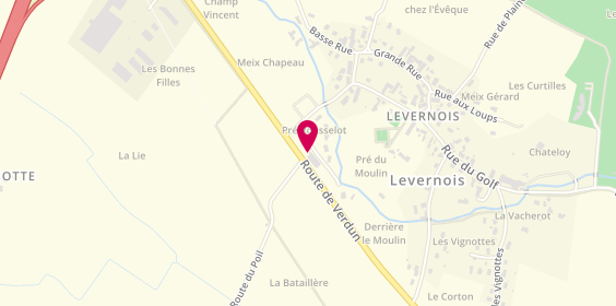 Plan de Carrosserie Caillat, 17 Route de Beaune, 21200 Levernois