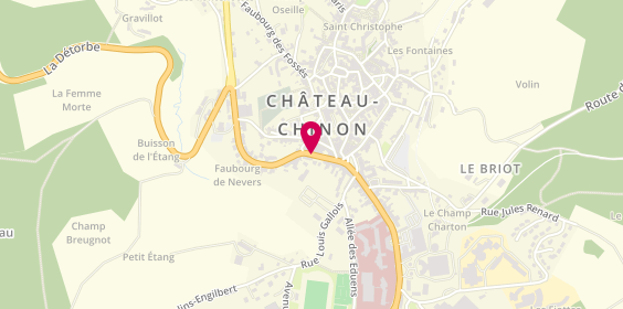 Plan de Garage F.C.A, 40 Rue de Nevers, 58120 Chateau Chinon