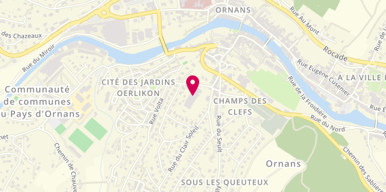 Plan de Carrosserie de la Loue, 13 Rue des Contrevaux, 25290 Ornans