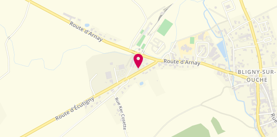 Plan de Auto Primo, 4 Route d'Ecutigny, 21360 Bligny-sur-Ouche