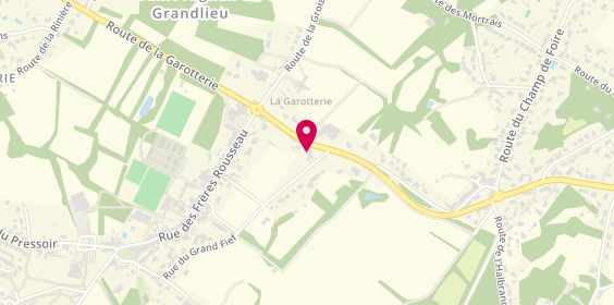 Plan de M et h carrosserie service auto, 13 Route de la Garotterie, 44860 Saint-Aignan-Grandlieu